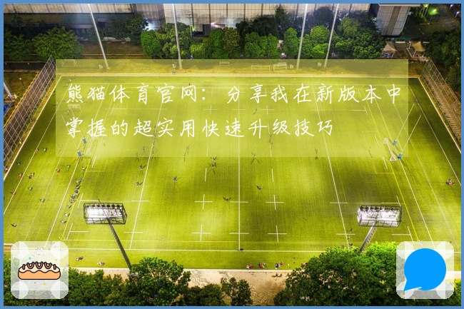熊猫体育官网：分享我在新版本中掌握的超实用快速升级技巧